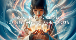 歯が3本も抜ける夢の意味とは?3という数字が持つ深いメッセージに迫る