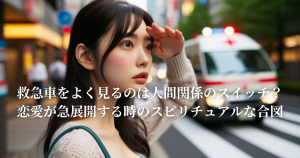 救急車をよく見るのは恋愛のスイッチ？人間関係が急展開する時のスピリチュアルな合図