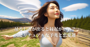 吊るし雲が出ると縁起がいい？スピリチュアルな予兆と恋愛運