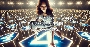 エンジェルナンバー【4444】信じる力が未来を切り開く！夢を実現するための大切なメッセージ