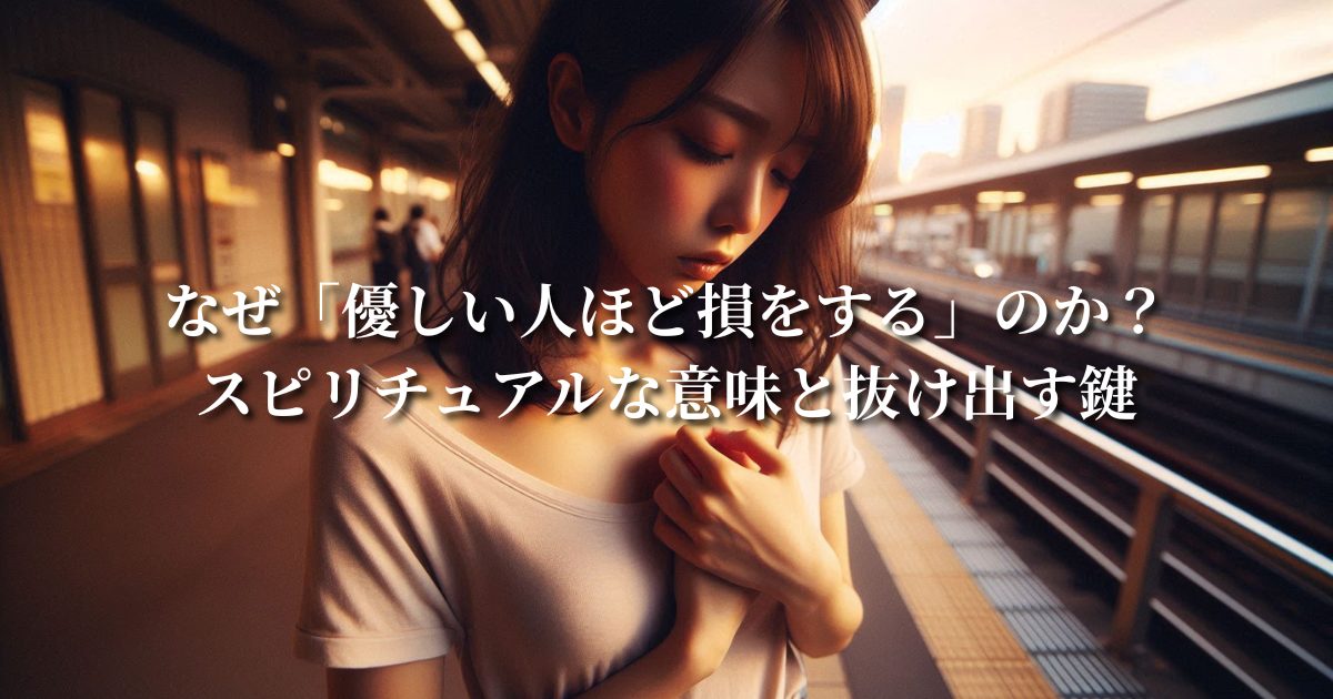 なぜ「優しい人ほど損をする」のか？スピリチュアルな意味と抜け出す鍵